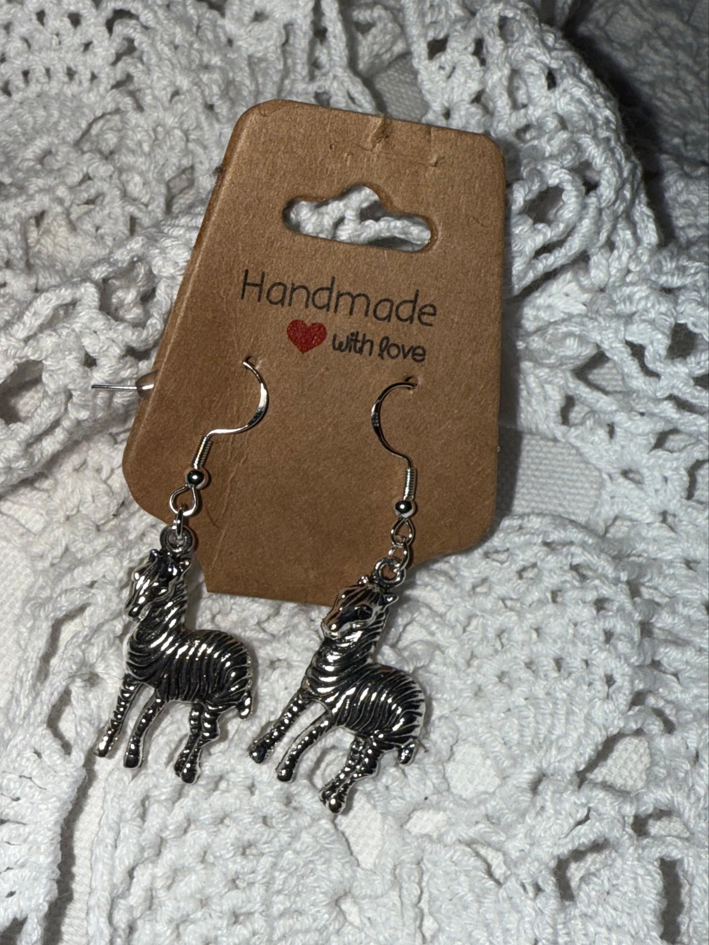 Zebra Earrings